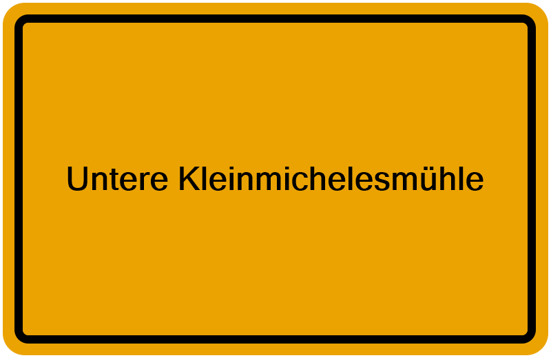 Handelsregisterauszug Untere Kleinmichelesmühle
